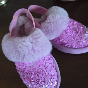 Pink Sequin Kids Shoes
